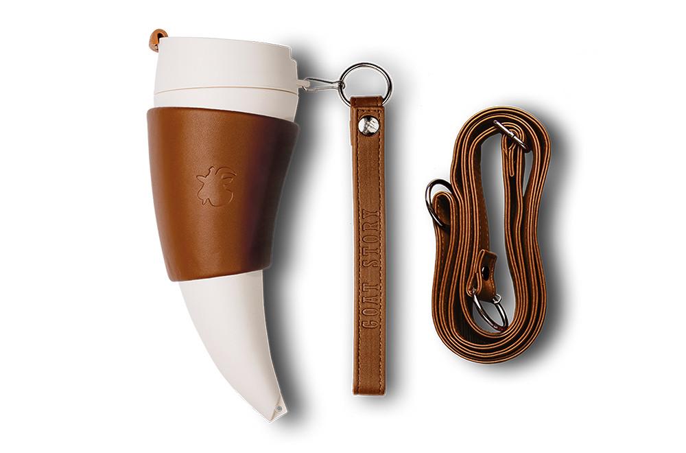 Goat Coffee Mug Brown Volume: 16 oz. / 470 ml