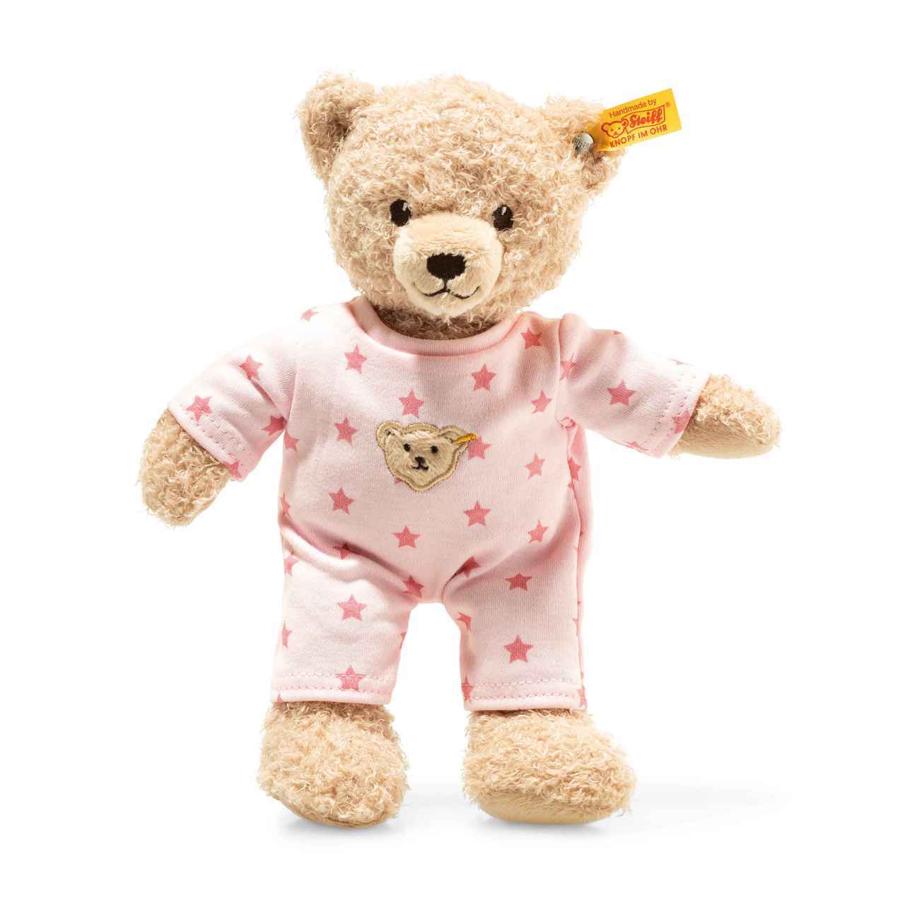 Steiff Baby Teddy and Me Teddy Bear with Pink Pajamas, EAN 241659