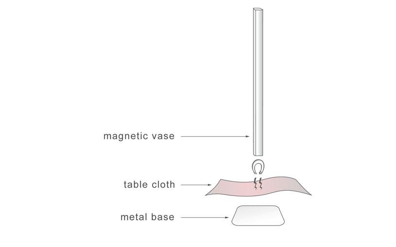 Magnetic Vase 5 Aluminum Vases