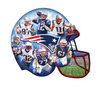 New England Patriots 500 Piece Helmet Shaped