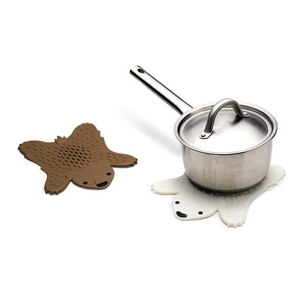 Grizzly  Hot pot trivet-White