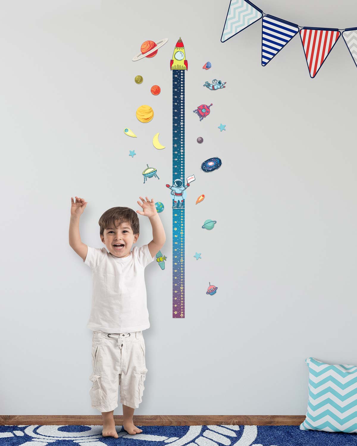 “SPACE ADVENTURES” Scratch-off Wall Growth Chart