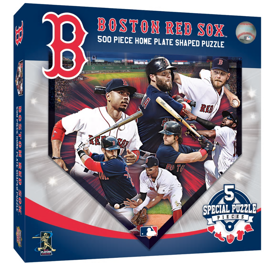 Boston Red Sox 500 Piece Home Plate Shaped