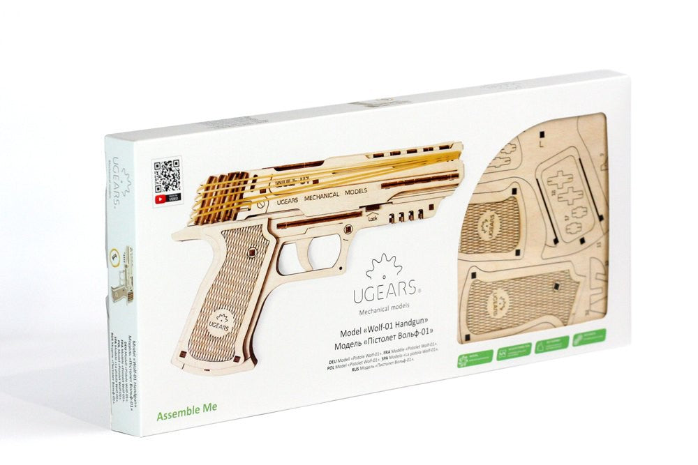 Ugears Wolf-01 handgun-62 parts