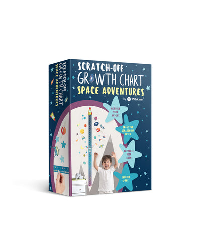 “SPACE ADVENTURES” Scratch-off Wall Growth Chart