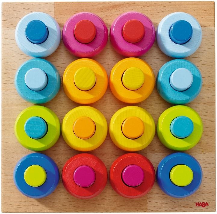 HABA Rainbow Whirls Pegging Game 2202