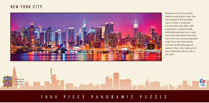 Cityscapes - New York 1000 Piece Panoramic