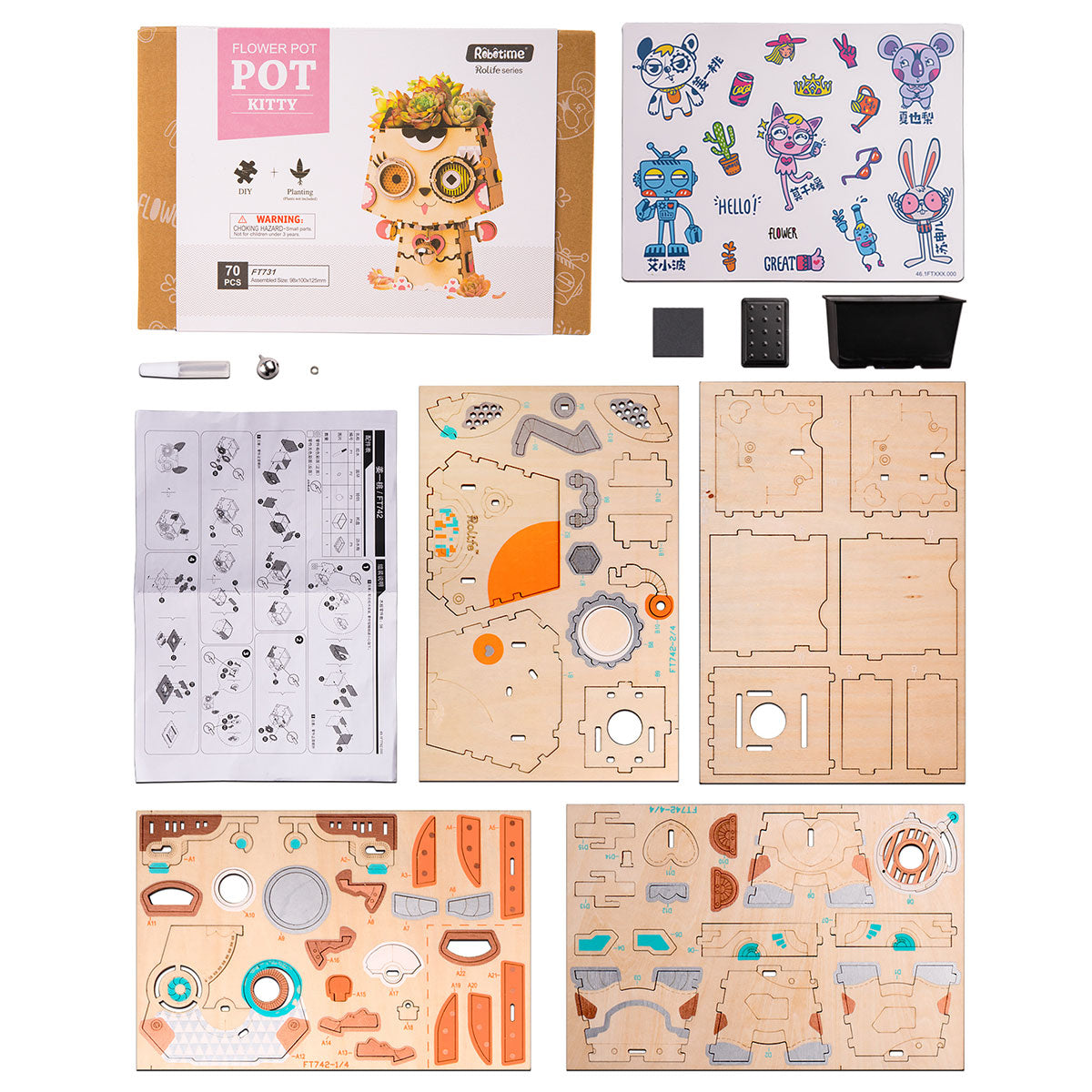 Flower Pot Kitty 731